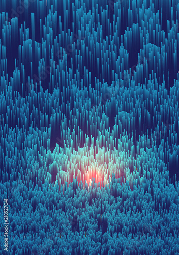 Abstract Fiber Optics Background  - Vector Illustration