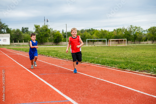 two gay boy doing athletics