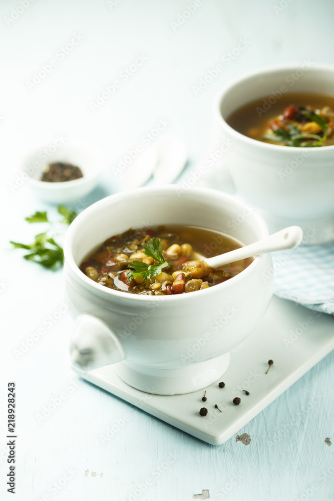Lentil and smoked sausage soup Lentil and smoked sausage soup