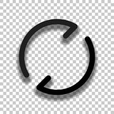 Simple arrows, update, reload. Navigation icon. Simple arrow, ba