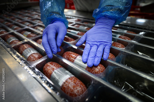 Factory for the production of sausages and meat semi-finished products