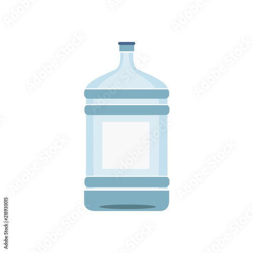 Water bottle isolated in white illustration