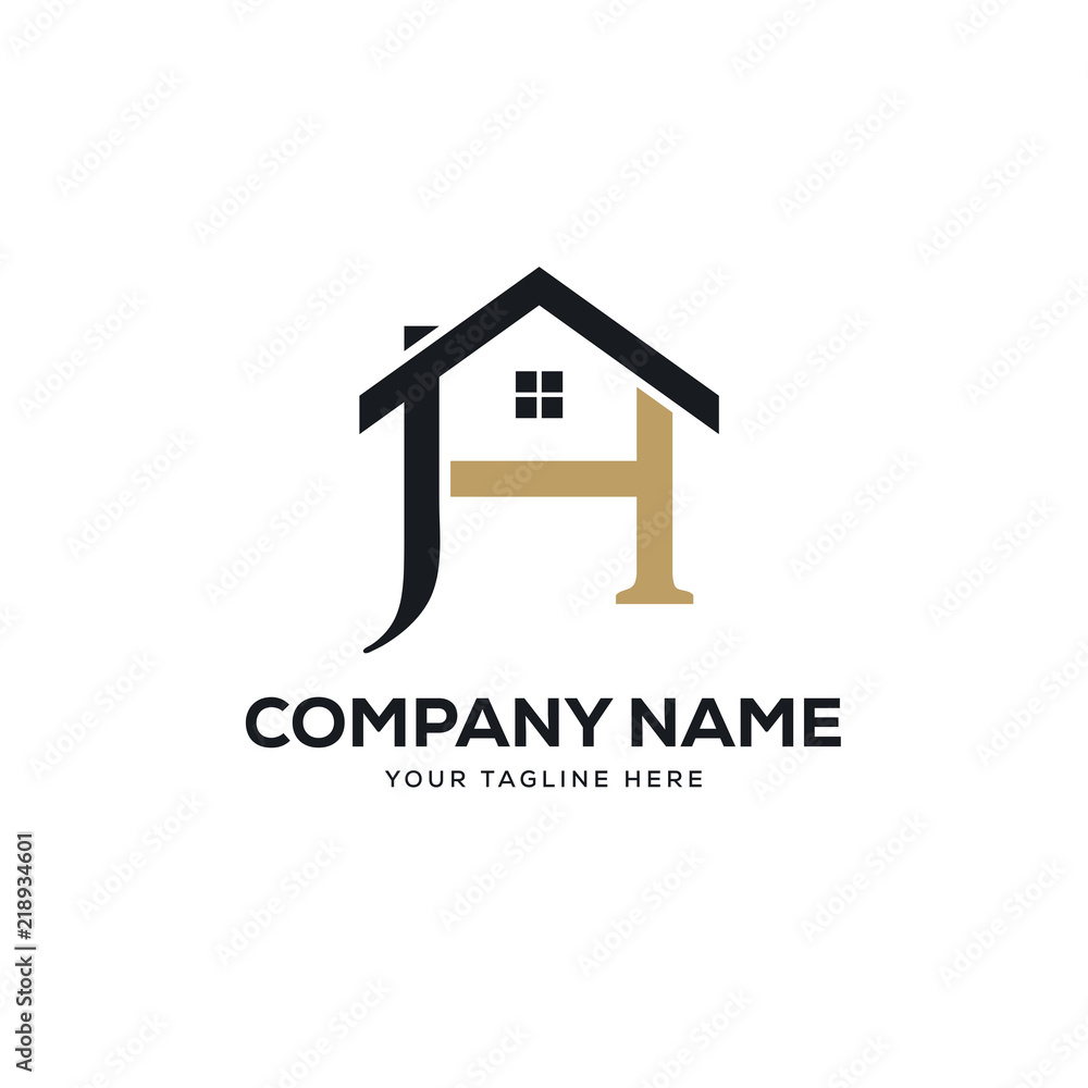 real estate logo design vector, initial letter logo j design template real estate logo design vector, initial letter logo j design template