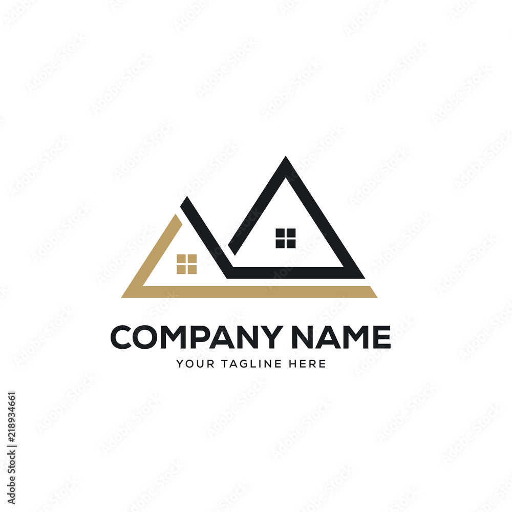 real estate logo design vector, house abstract concept icon symbol real estate logo design vector, house abstract concept icon symbol