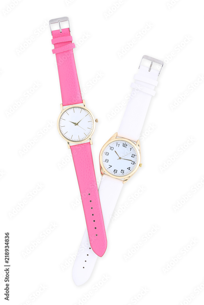 Wrist watches isolated on white background Wrist watches isolated on white background