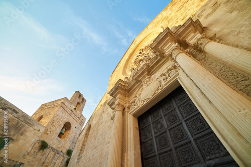 Cathedral of Otranto with sunset light - Italy  photo