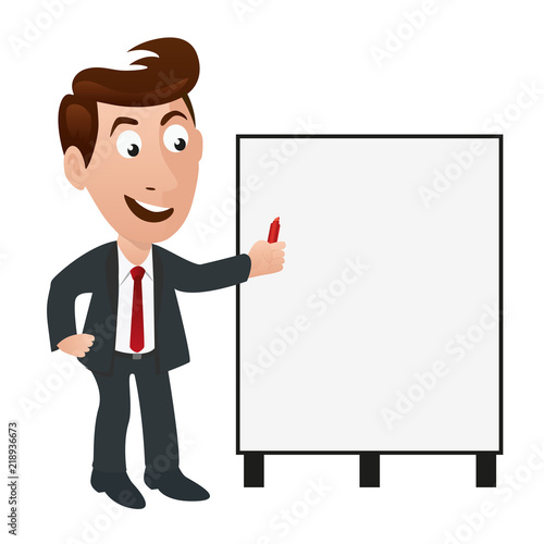 mascotte, présentation, personnage, entreprise, sourire, montrer, homme, bilan, programme, projet