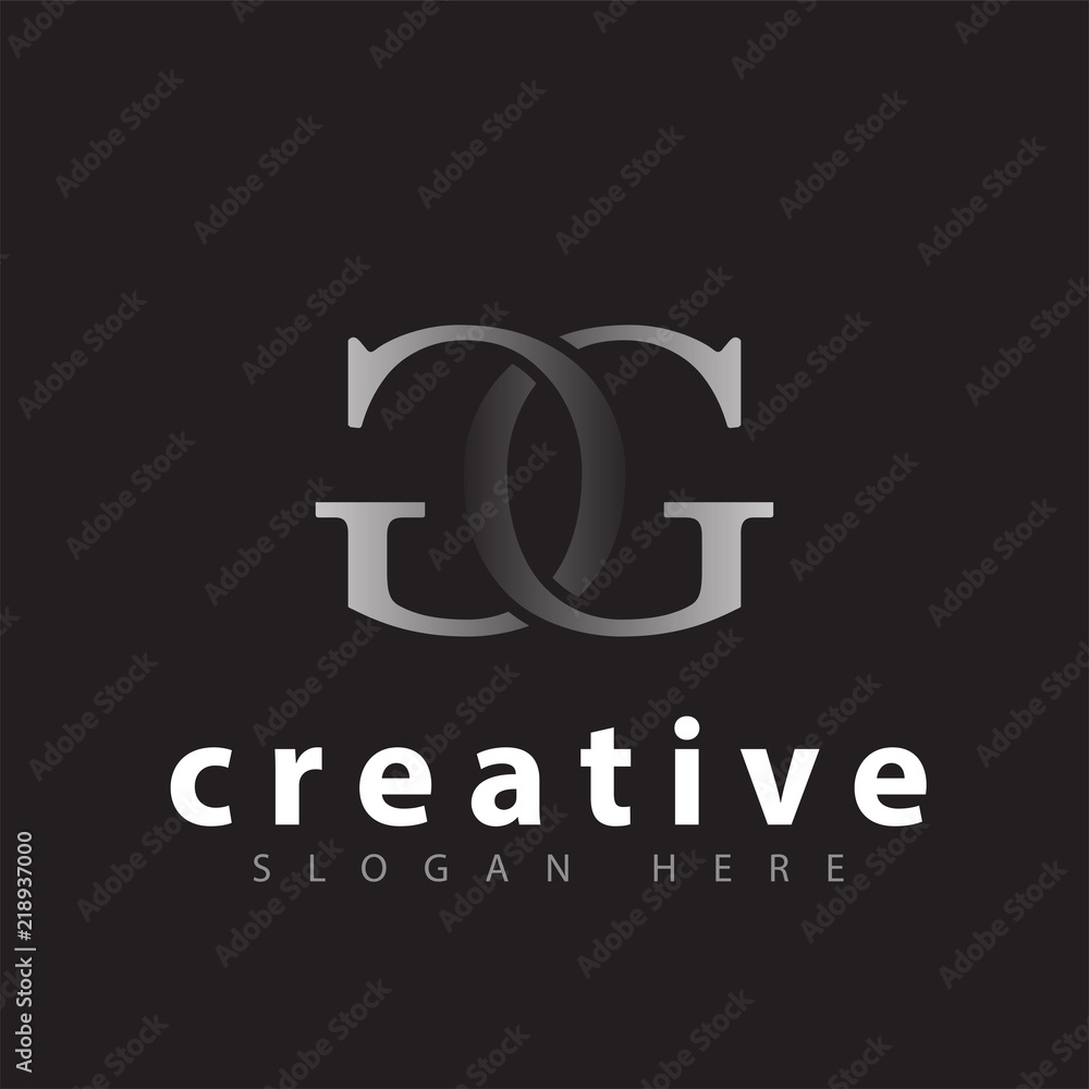 GG Letter Logo icon vector