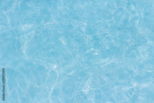 Blue pool water texture reflection © pandaclub23