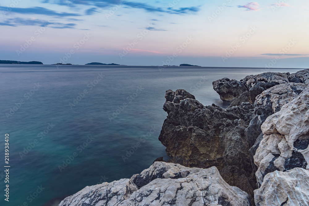 Beautiful view in Croatia Long exposure