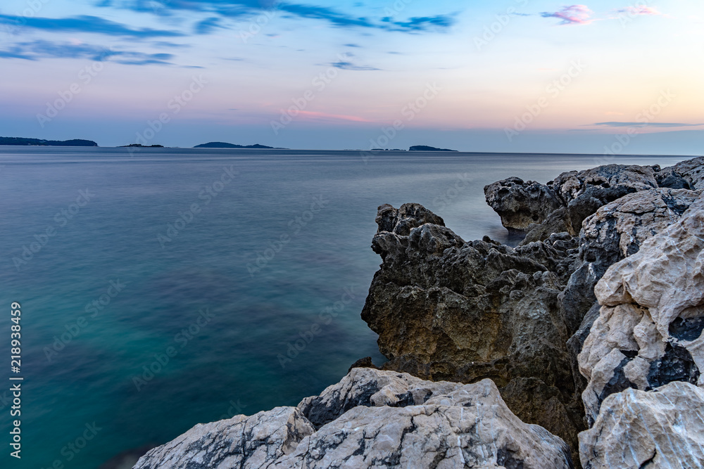 Beautiful view in Croatia Long exposure