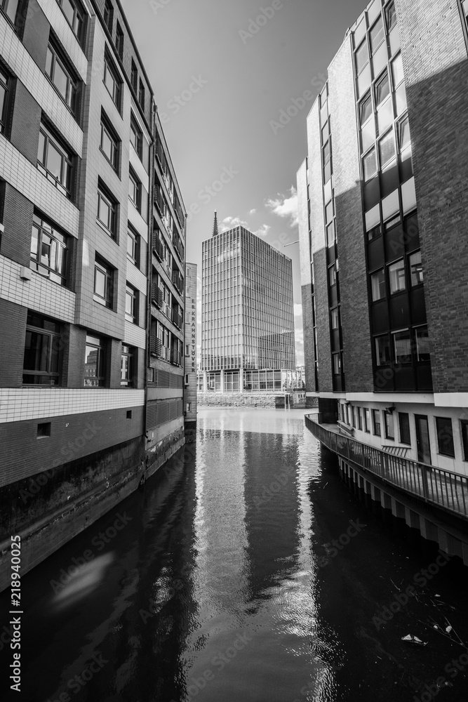 Naklejka premium Warehouse district of Hamburg (Speicherstadt), Germany.