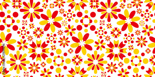 Flower background. Seamless pattern.Vector. 花のパターン © tabosan