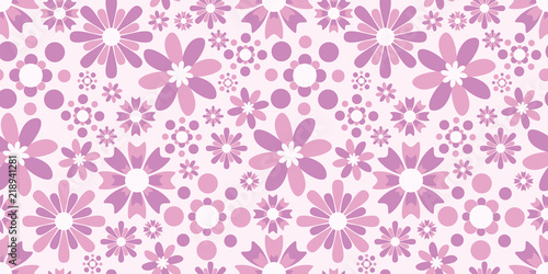 Flower background. Seamless pattern.Vector. 花のパターン