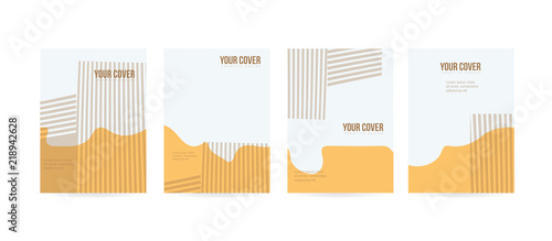 Minimal cover concept for brochure or card design photo