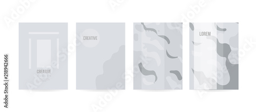 Minimal cover concept for brochure or card design photo