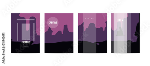 Minimal cover concept for brochure or card design photo