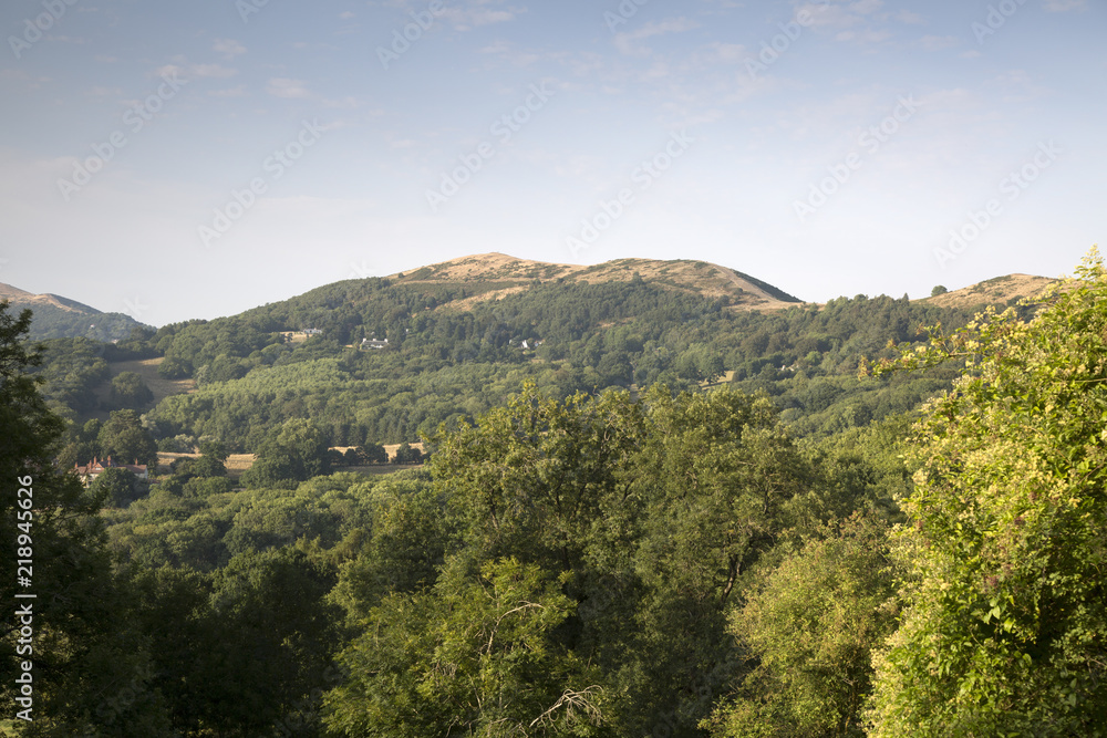 View of Malvern Hills, England View of Malvern Hills, England