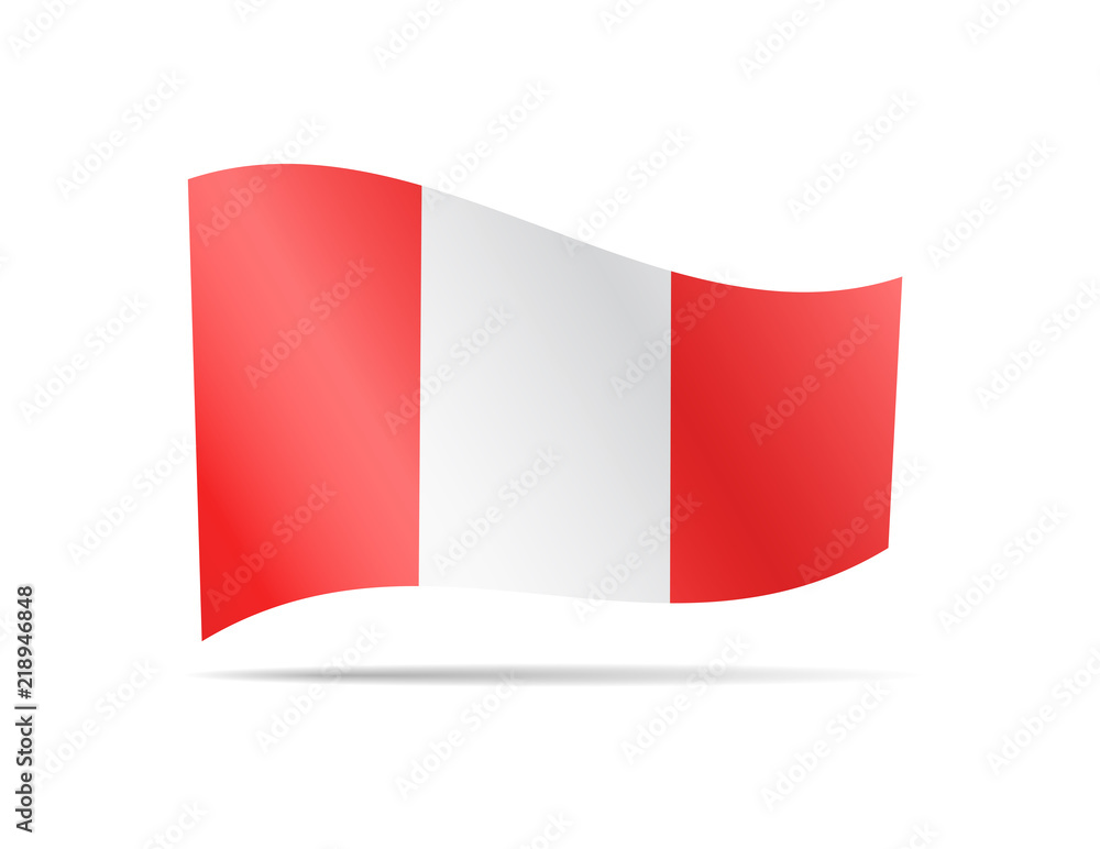 Waving Austrian flag in the wind. Waving Austrian flag in the wind.