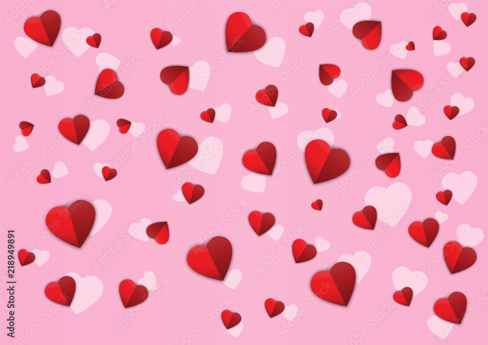 vector of confetti hearts pattern for banner,poster,background