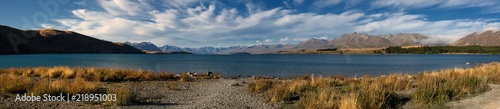 Lake Tekapo in the middle of the southern Alps, New Zealand