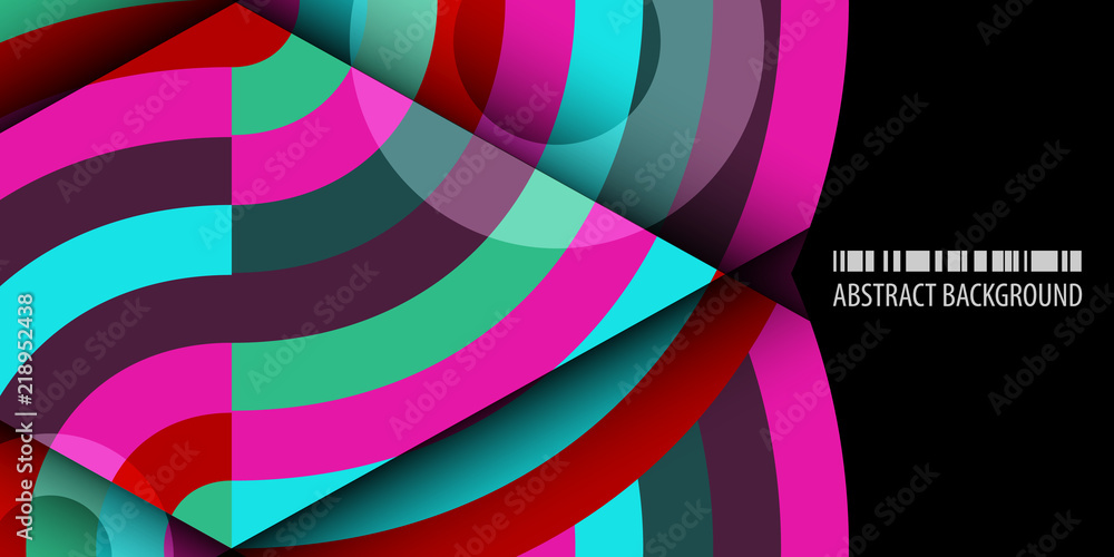 Obraz premium Geometric colorful abstract background