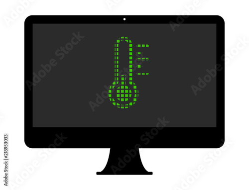 Pixel Icon PC - Thermometer - kalt
