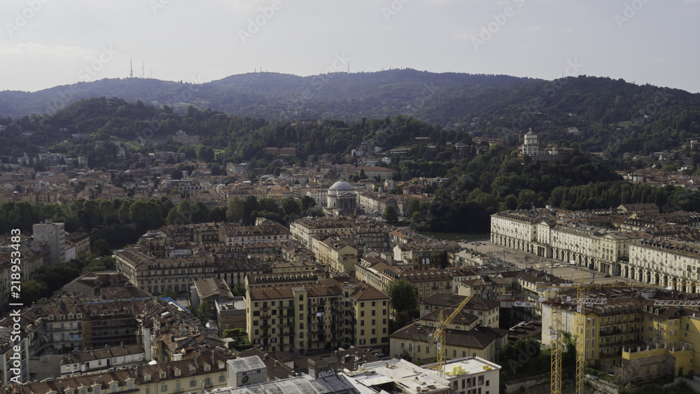 Skyline of the city of Turin