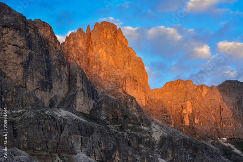 Italy Dolomites Rosengarten sunset © LUC KOHNEN