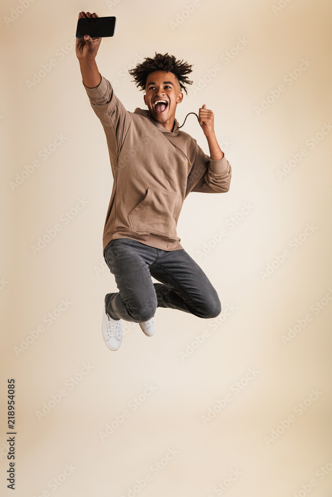 Cheerful young afro american man Cheerful young afro american man