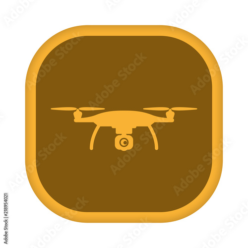 App Icon gelb - überwachende Drohne