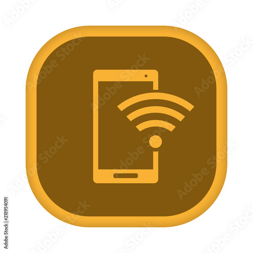 App Icon gelb - Handy WLAN