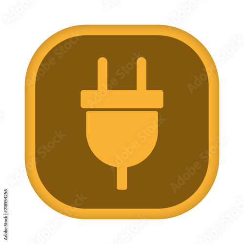 App Icon gelb - Stromstecker
