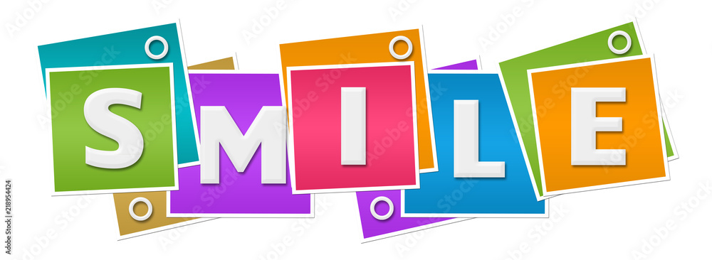 Smile Colorful Squares Rings Smile Colorful Squares Rings