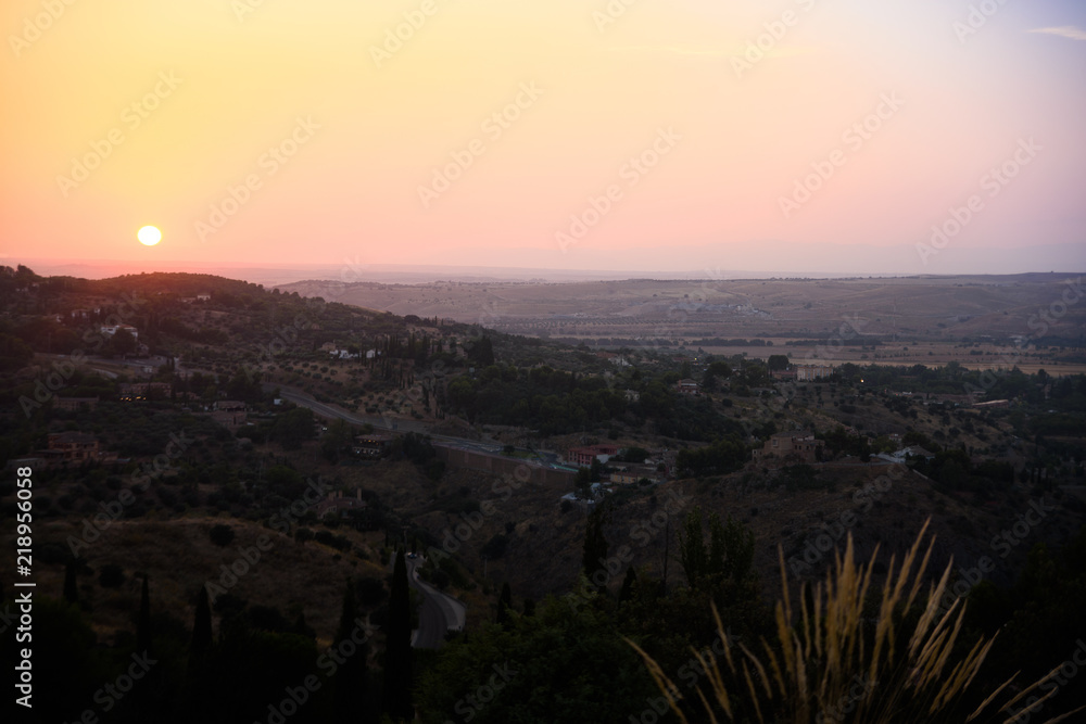 Fototapeta premium Sunset. Toledo in Spain