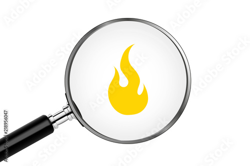 Lupe sucht/findet - Flamme
