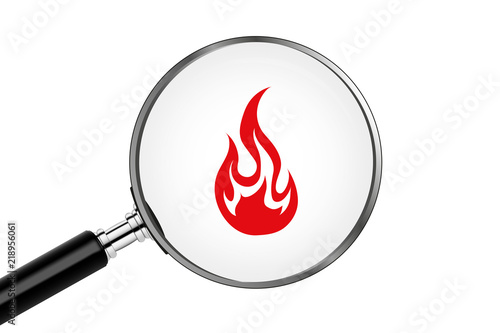 Lupe sucht/findet - Feuer