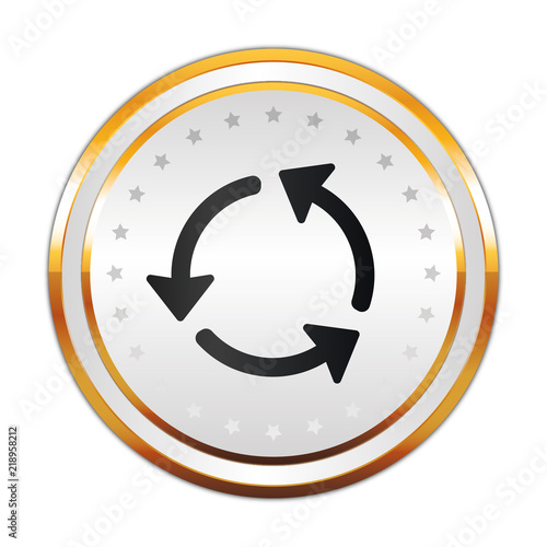 Luxus Button weiß - Synchronisieren