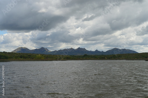 Lake and mountain photo