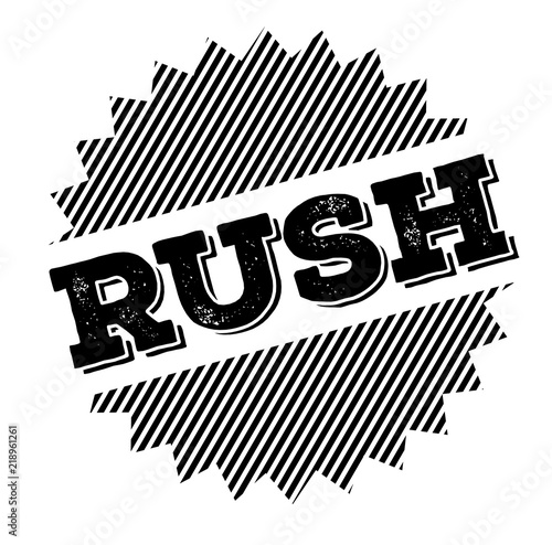 rush black stamp