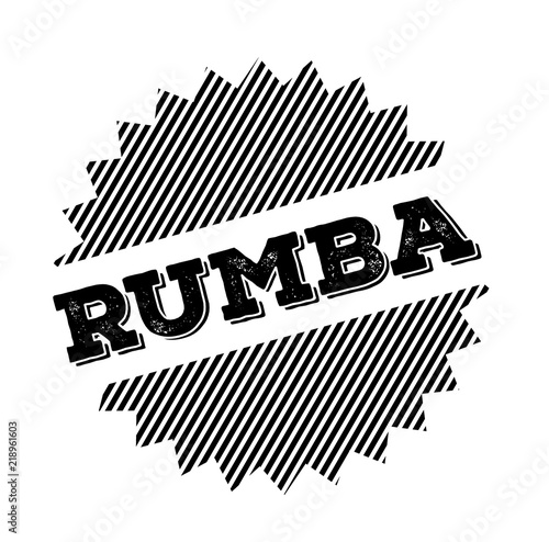 rumba black stamp