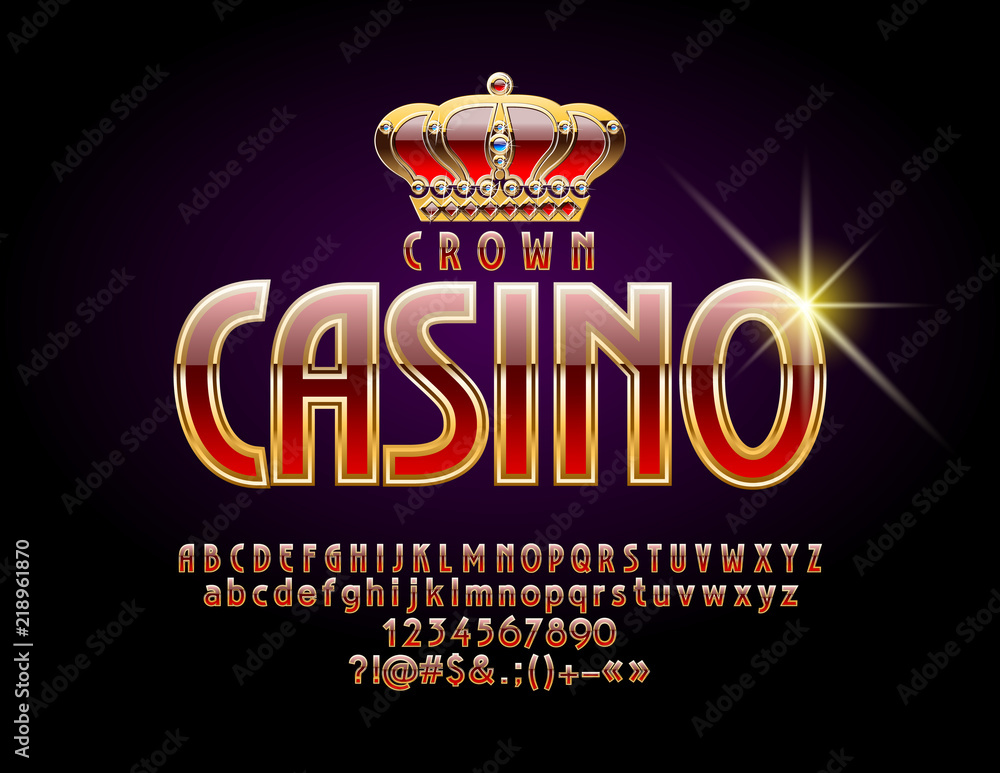 Fotografie Vector Royal Casino Emblem with Crown