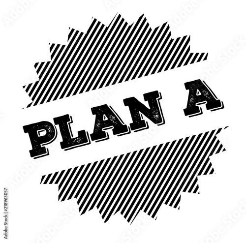 plan a black stamp