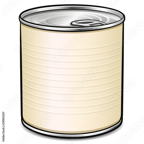 Vector tin can design concept