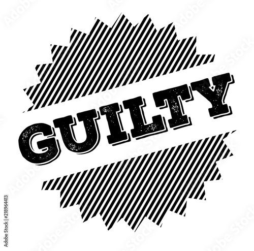 guilty black stamp