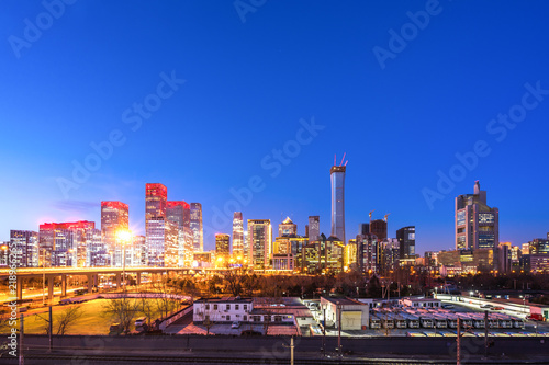 panoramic city skyline in urban