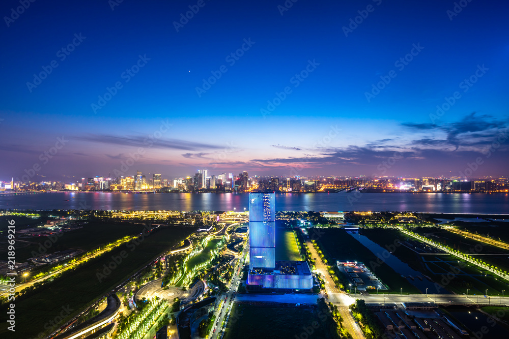 Obraz premium panoramic city skyline