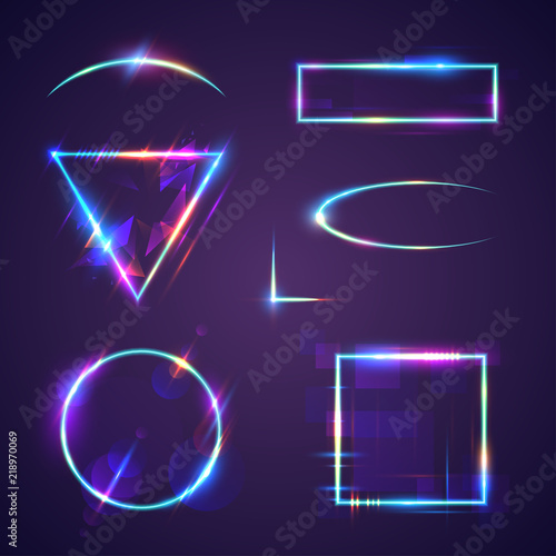 Neon light frames