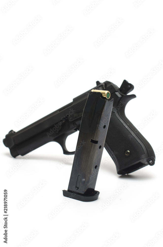pistol shop on the background of a pistol pistol shop on the background of a pistol