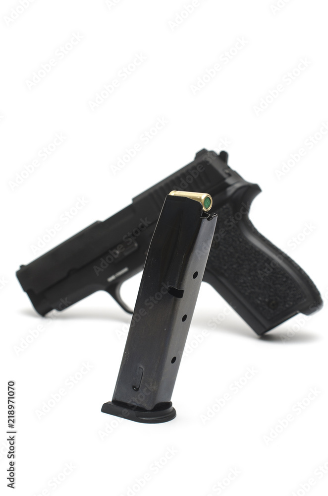 pistol shop on the background of a pistol pistol shop on the background of a pistol